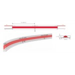 Tira LED 5 mts Flexible 24V 50W COB IP67 Rojo, Serie Profesional Tira LED 5 mts Flexible 24V 50W COB IP67 Rojo, Serie Profesional